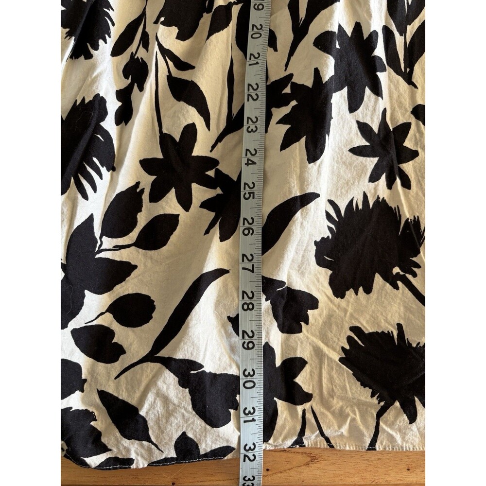 Moon River Anthropology Long Skirt Floral Black Tassel Boho Large - Picture 6 of 7